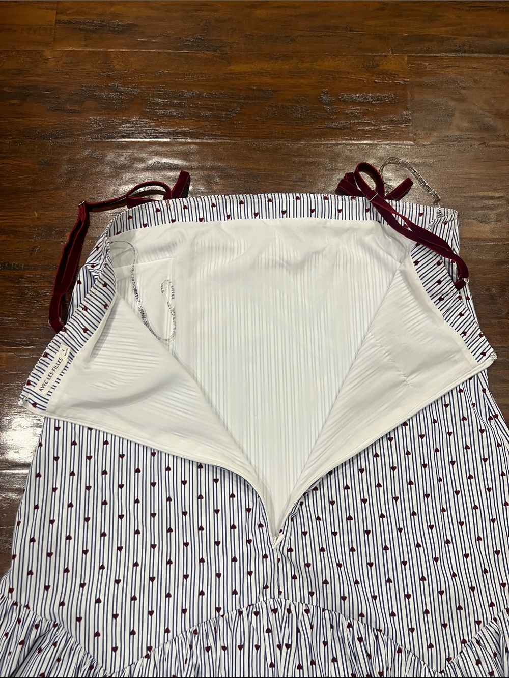 Avec Les Filles Women’s Bow Strap Baby Doll Mini Dress Size 4 - Picture 9 of 13